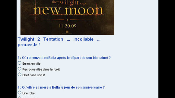 Twilight 2 Tentation es-tu un vrai fan ?