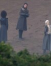 Jon Snow (Kit Harington) et Daenerys Targaryen (Emilia Clarke) sur le tournage de Game of Thrones saison 7.