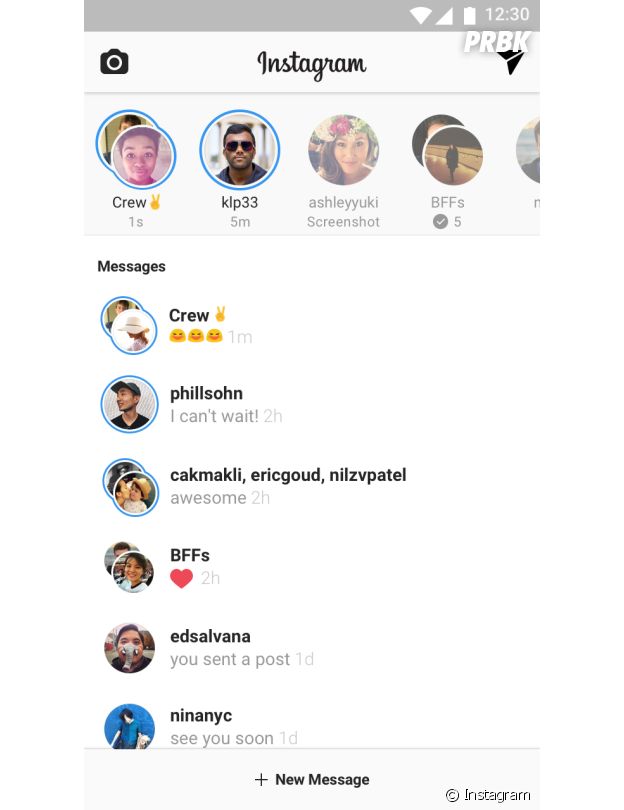 Instagram Stories : avec Direct, sélectionnez les amis à qui vous voulez envoyer vos stories