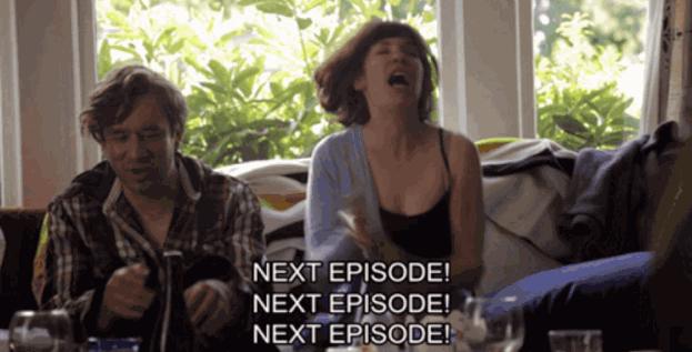 Binge watching.
