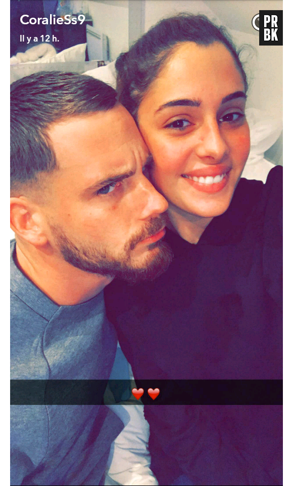 Coralie Porrovecchio et Raphaël de nouveau en couple sur Snapchat le 16 décembre 2016