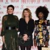 Cristina Cordula, Daniela Lumbroso et Inna Modja au Dîner de la mode contre le sida à Paris le 26 janvier 2017