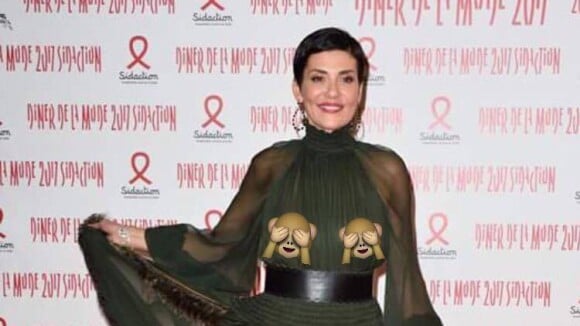Cristina Cordula dévoile ses seins : oups, sa robe transparente dévoile tout !
