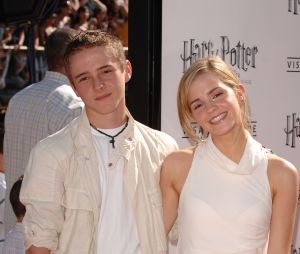 Emma Watson et son frère Alex Watson, en 2007