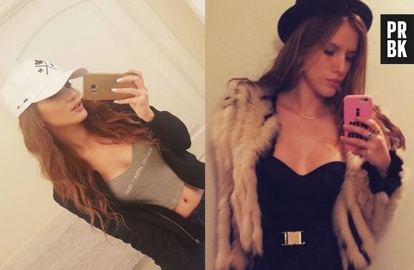 Ellen (Les Anges 9) à gauche et Bella Thorne à droite : les internautes trouvent qu'elles se ressemblent comme deux gouttes d'eau !