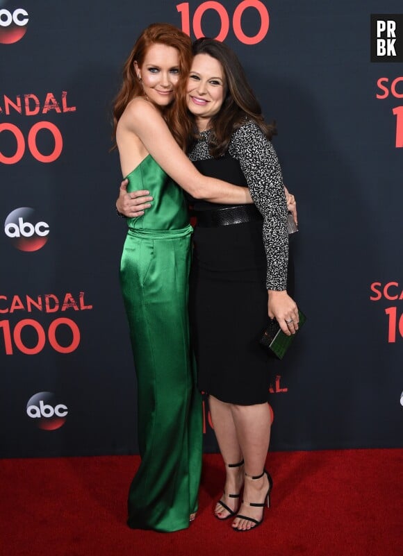 Katie Lowes et Darby Stanchfield à la soirée des 100 épisodes de Scandal le 8 avril 2017