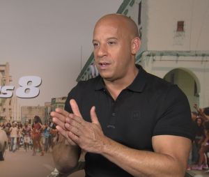 Vin Diesel en interview pour Fast and Furious 8.