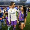 Cristiano Ronaldo avec son fils Cristiano Jr et Georgina Rodriguez