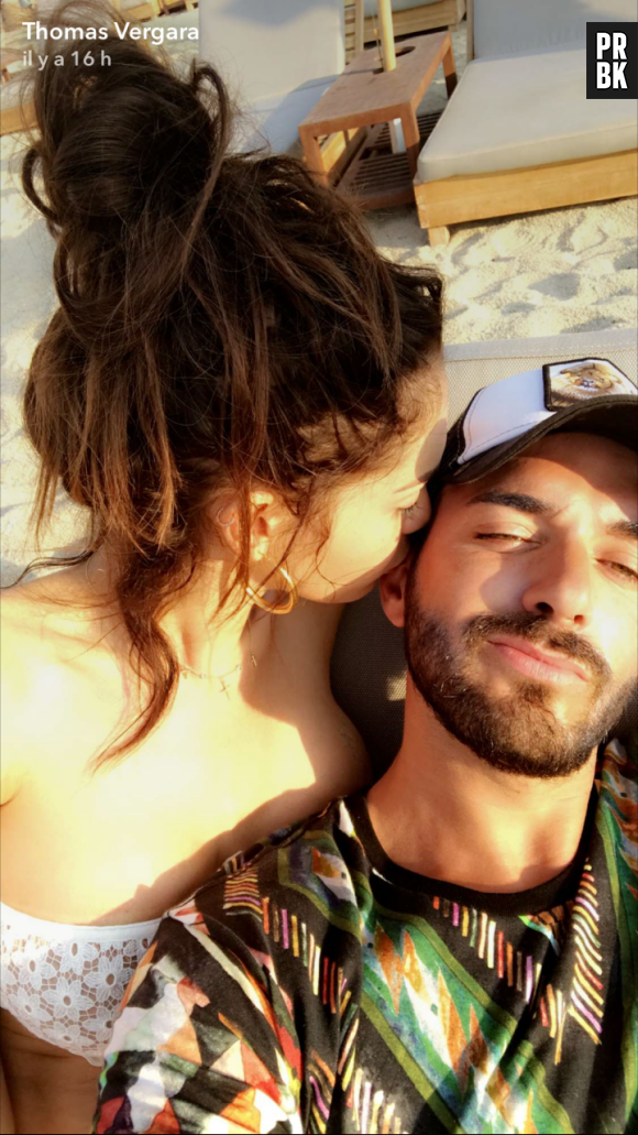 Nabilla Benattia et Thomas Vergara en vacances à Mykonos