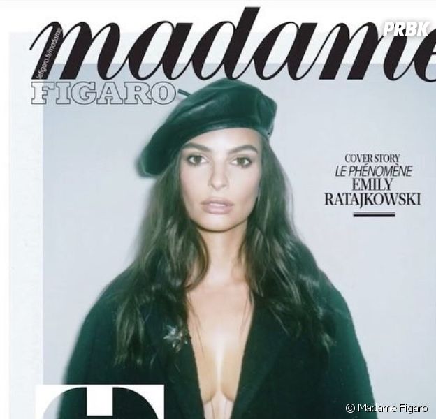 Emily Ratajkowski retouchée en Une de Madame Figaro
