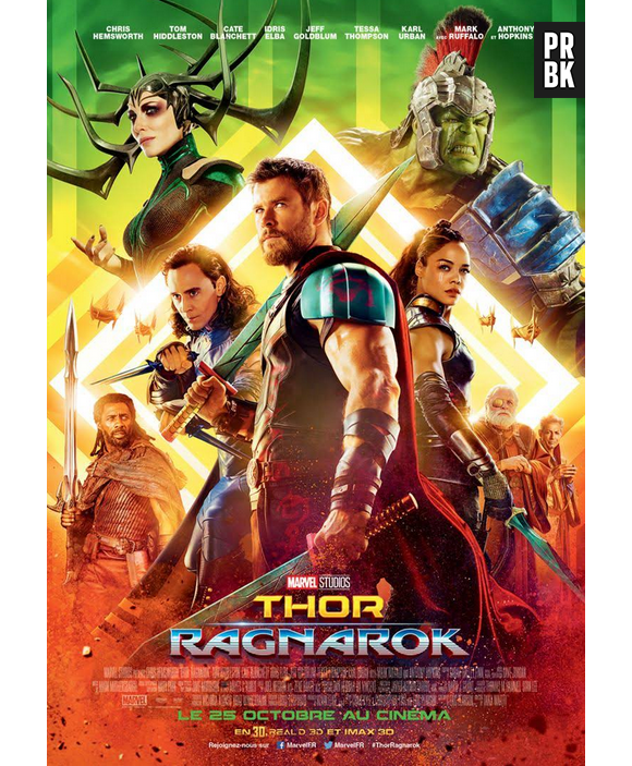 L'affiche de Thor Ragnarok.