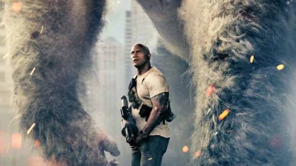 Rampage : Dwayne Johnson face à des animaux géants dans une bande-annonce épique