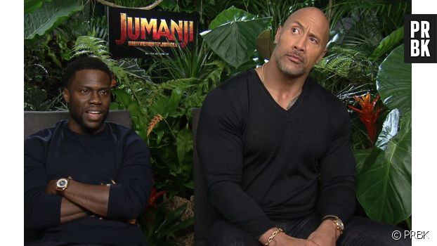 Dwayne Johnson et Kevin Hart en interro surprise pour Jumanji.