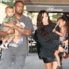 Kim Kardashian, Kanye West et leurs deux enfants Saint et North