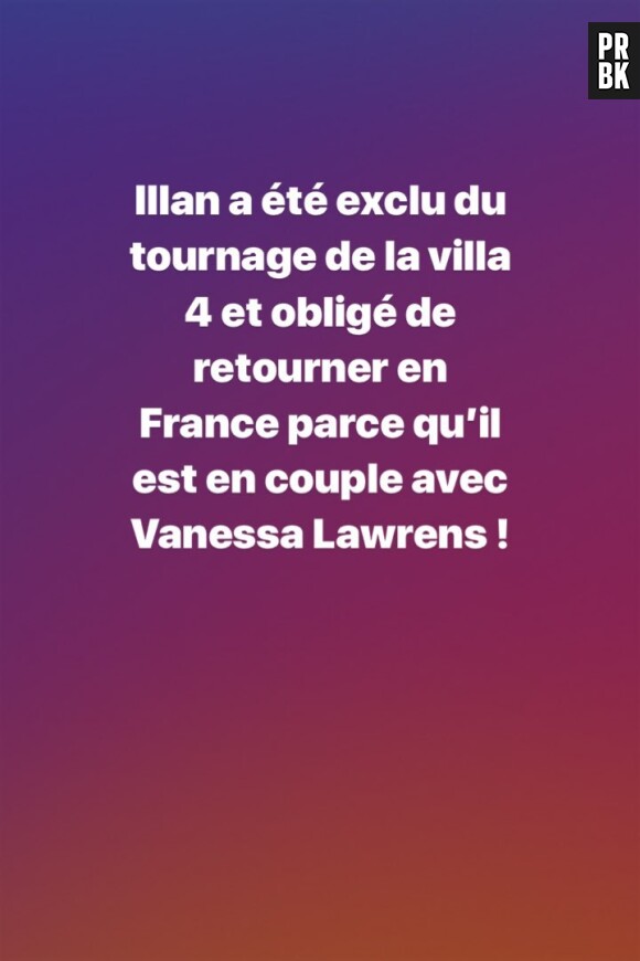 La Villa des Coeurs Brisés 4 : Illan viré du tournage parce qu'il est en couple avec Vanessa Lawrens ?