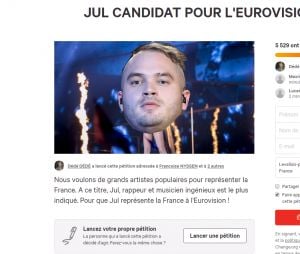 JUL bientôt à l'Eurovision ? Une pétition veut que le rappeur représente la France en 2019 !