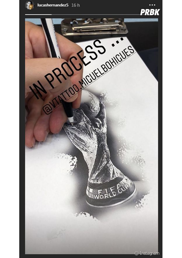 Lucas Hernandez va se faire tatouer la coupe du monde