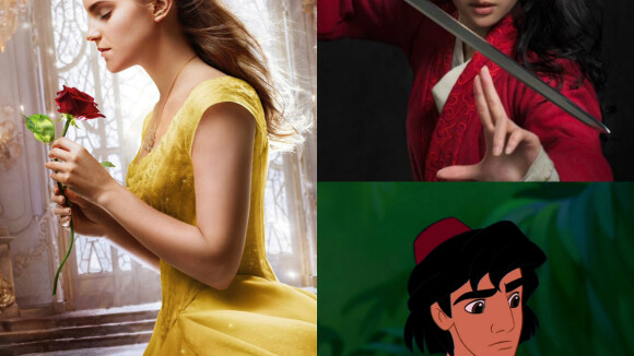 La Belle et la Bête, Mulan, Aladdin... : les personnages dans les dessins-animés VS dans les films