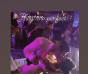 Janel Parrish et Chris Long lors de leur mariage le 8 septembre 2018