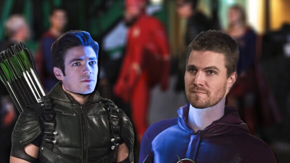 The Flash et Arrow : Barry et Oliver échangent leurs costumes, premières images dévoilées
