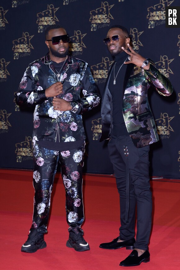 Maître Gims et son frère Dadju aux NRJ Music Awards 2018.