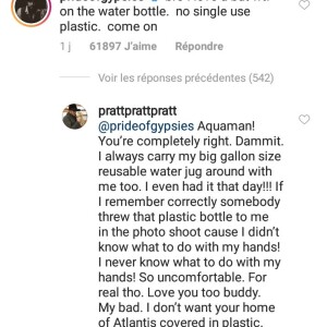 Jason Momoa engueule Chris Pratt sur Instagram, il lui répond