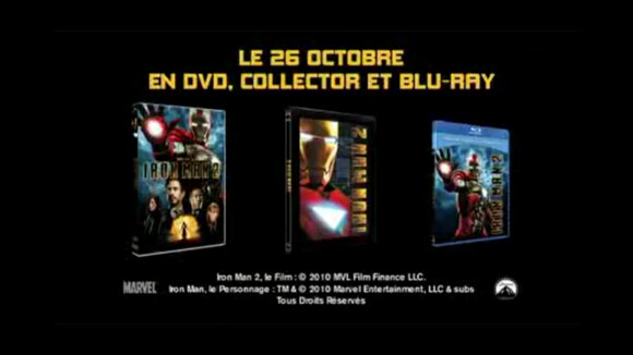 Iron Man 2 ... le DVD du film sort aujourd'hui ... bande annonce