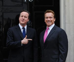 Arnold Schwarzenegger et David Cameron