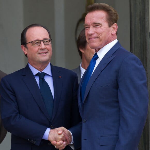 Arnold Schwarzenegger et François Hollande