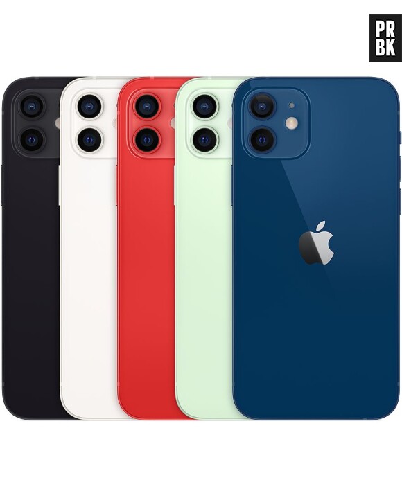 L'iPhone 12, toutes les couleurs : blanc, noir, bleu, vert et (product)red
