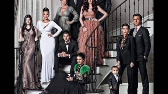 Kim Kardashian ... Entourée de toute sa famille pour nous souhaiter ses voeux