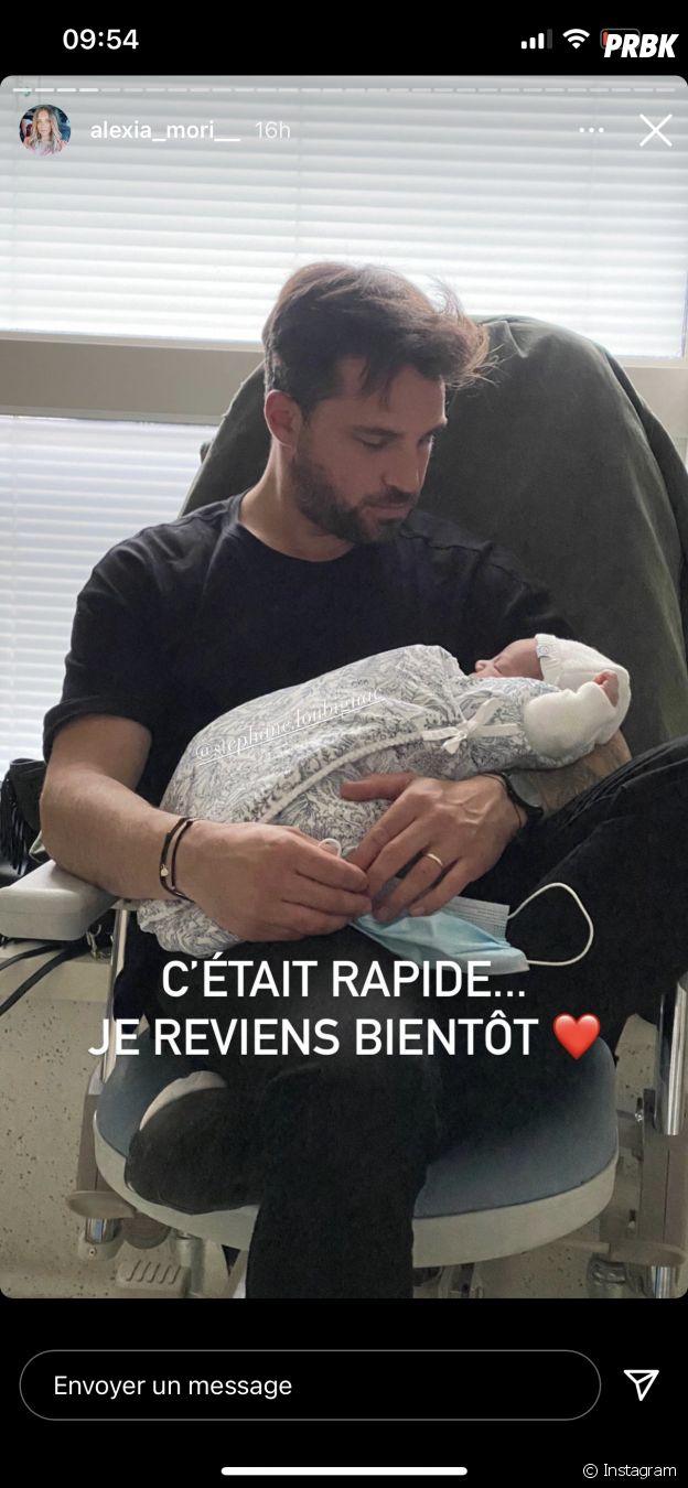 Alexia Mori maman pour la troisième fois : elle poste une photo du papa et de Camille