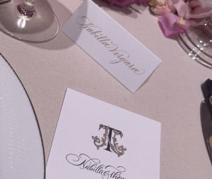 Nabilla Benattia dévoile un aperçu du menu de son mariage avec Thomas Vergara à Chantilly le 6 juillet 2021
