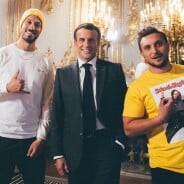 Emmanuel Macron relève le défi de McFly et Carlito : il les montre en photo lors d&#039;un discours