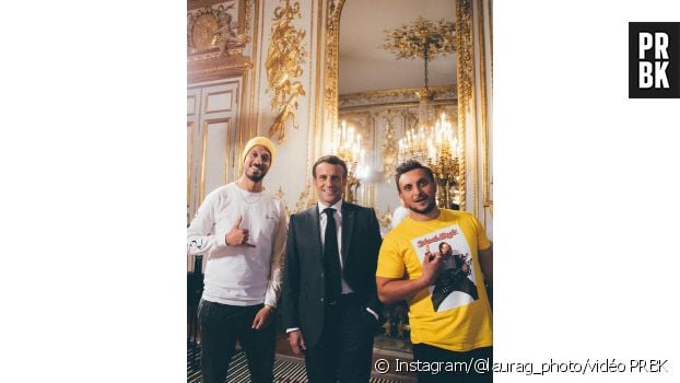 McFly et Carlito lors d&#039;une interview pour PRBK. Après McFly et Carlito qui ont relevé le défi d&#039;Emmanuel Macron en volant avec la patrouille de France, le président a aussi réussi son défi en faisant un discours de rentrée avec un cadre des YouTubeurs