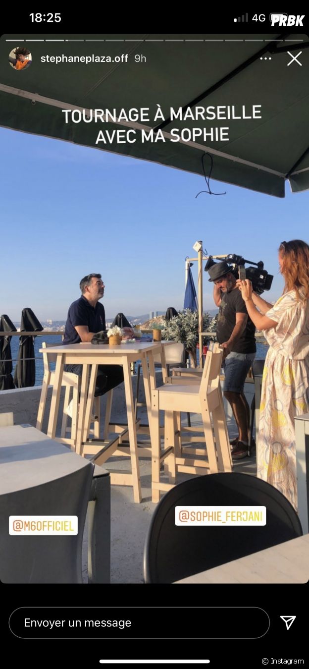 Stéphane Plaza en tournage avec Sophie Ferjani à Marseille