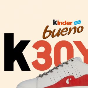 Kinder Bueno : Ferrero imagine une paire de sneakers en édition ultra limitée pour les 30 ans