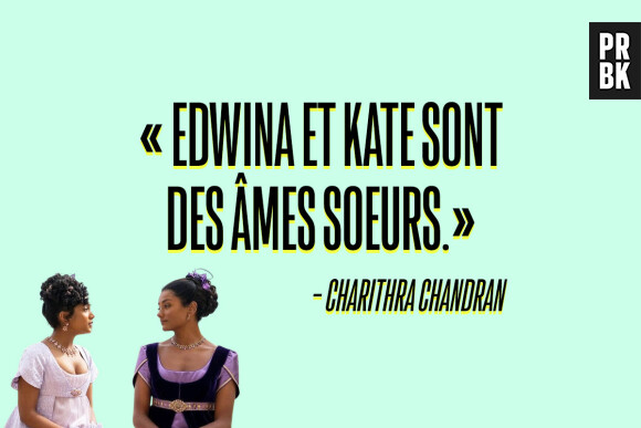 Charithra Chandra sur le duo Edwina/Kate dans la saison 2 de La Chronique des Bridgerton