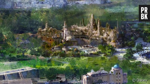 Disneyland Paris : le concept art de la zone Star Wars qui sera côté Walt Disney Studios.
