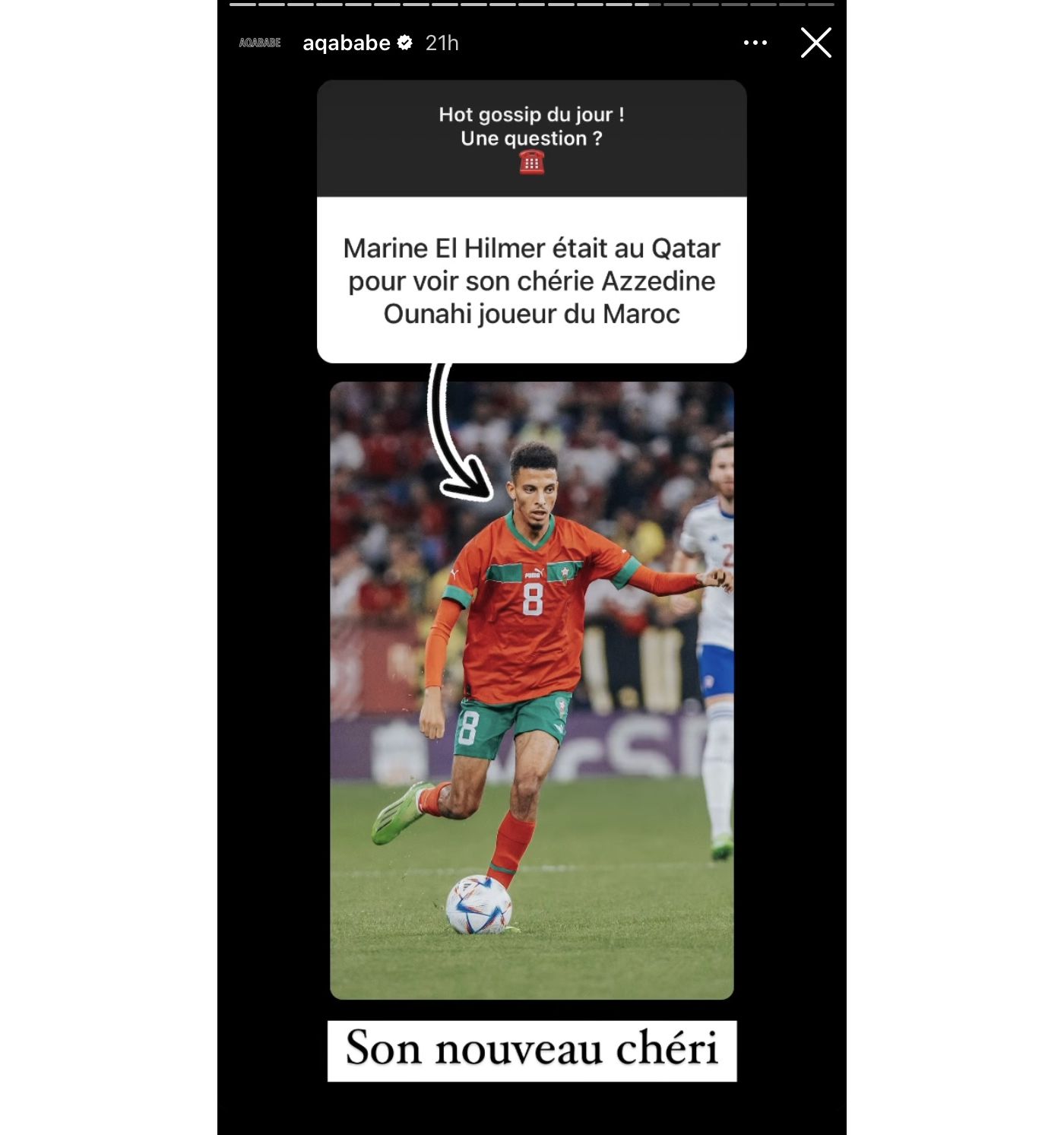 Marine En Couple Avec Un Joueur Marocain Marine El Himer attaquée pour son soutien au Maroc : elle serait en couple  avec un footballeur marocain, et répond cash aux critiques - Purebreak