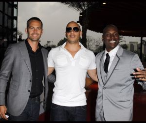VIN DIESEL, TYRESE GIBSON, PAUL WALKER - PREMIERE DU FILM "FAST AND FURIOUS 5" A MARSEILLE  "FAST AND FURIOUS 5" MOVIE PREMIERE IN MARSEILLE, FRANCE 