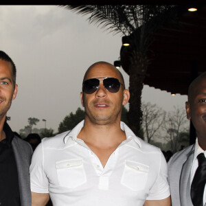 VIN DIESEL, TYRESE GIBSON, PAUL WALKER - PREMIERE DU FILM "FAST AND FURIOUS 5" A MARSEILLE  "FAST AND FURIOUS 5" MOVIE PREMIERE IN MARSEILLE, FRANCE 