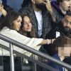 Diane Leyre (Miss France 2022) et Cyril Hanouna dans les tribunes lors du match de Ligue 1 "PSG - OM (2-1)" au Parc des Princes, le 17 avril 2022. © Agence/Bestimage  Celebrities in the stands during the match of Ligue 1 "PSG - OM (2-1)" at the Parc des Princes. Paris, April 17th, 2022. 00457060 