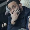 Info - Cyril Hanouna est célibataire, sa compagne Emilie l'a quitté - Cyril Hanouna dans les tribunes du parc des Princes lors du match de 8ème de finale retour de Ligue des champions opposant le Paris Saint-Germain à Manchester Unted à Paris, France, le 6 mars 2019. Manchester a gagné 3-1 (cumul des scores 3-3). © Cyril Moreau/Bestimage  Celebs in the stands during the UEFA Champions League round of 16 second-leg soccer match between Paris Saint-Germain (PSG) and Manchester United at the Parc des Princes stadium in Paris, France, on March 6, 2019. Manchester won 3-1. 