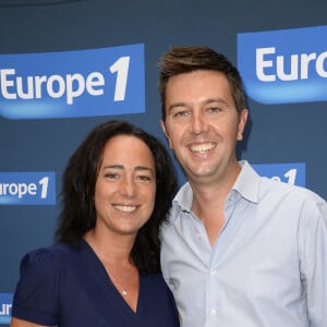 Guest et Maxime Switek - Conférence de rentrée de Europe 1 à Paris. Le 3 septembre 2014