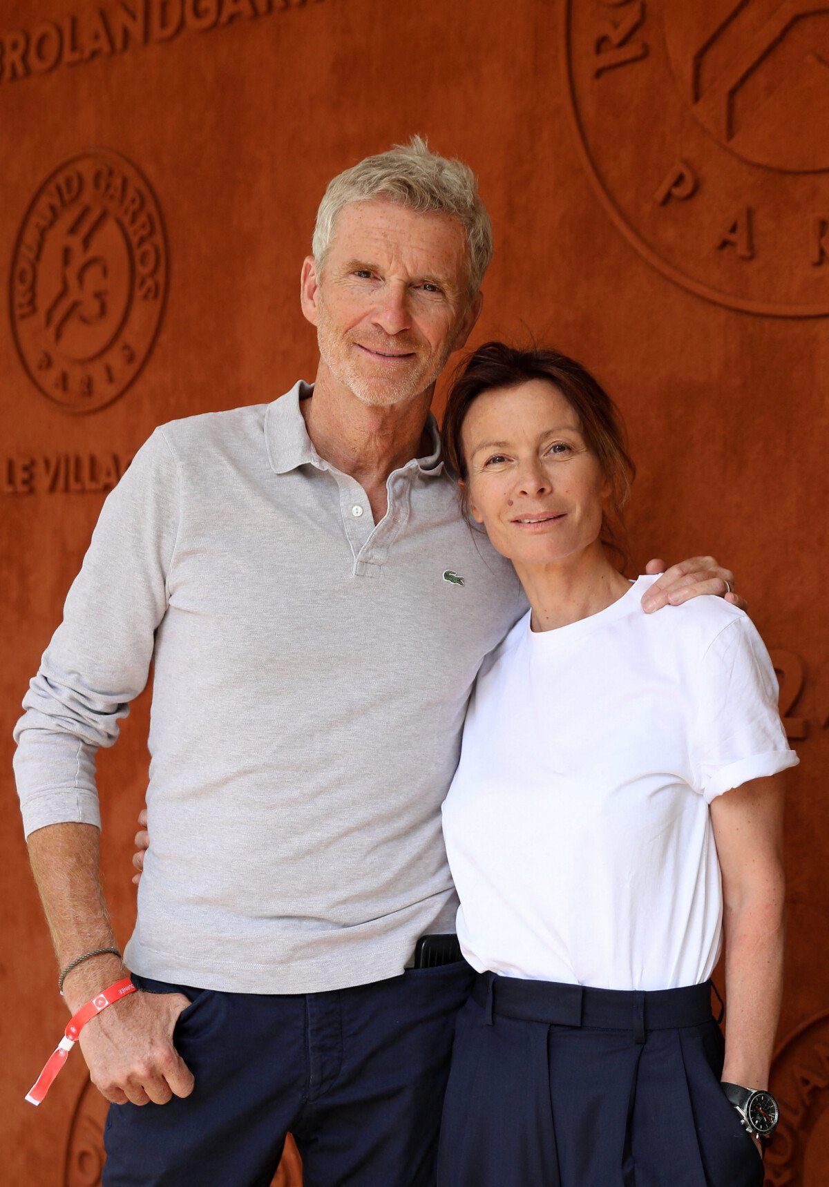 Photo Théma Les amoureux de Roland Garros Denis Brogniart et sa