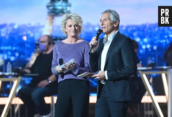 Sophie Davant et Nagui - 36ème Edition du Téléthon à Paris. Le 2 décembre 2022 © Coadic Guirec / Bestimage