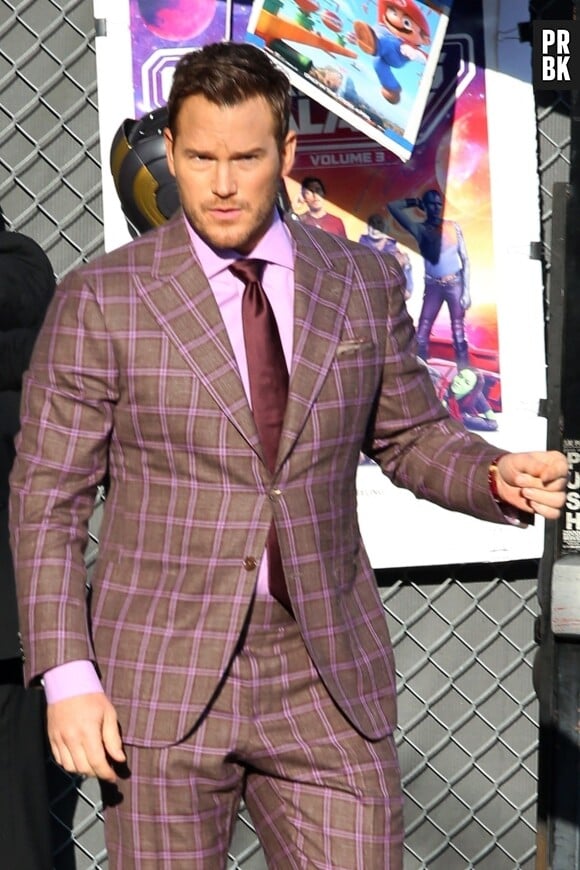 Chris Pratt quitte l'émission Jimmy Kimmel Live! à Los Angeles le 27 avril 2023. 