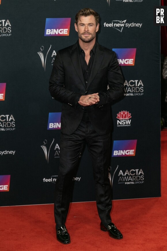 Chris Hemsworth au photocall de la soirée des "2022 AACTA Awards" à Sydney, le 7 décembre 2022.