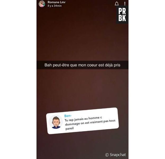 Romane laisse entendre qu'elle pourrait être de nouveau en couple.